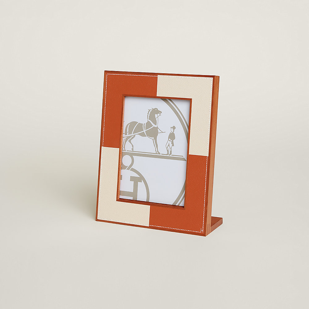 Pleiade en Casaque picture frame, medium model - Grey | Hermès USA
